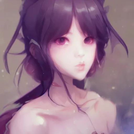 Image similar to detailed beautiful character art on amino by sakimichan patreon, wlop, weibo high quality art on artstation