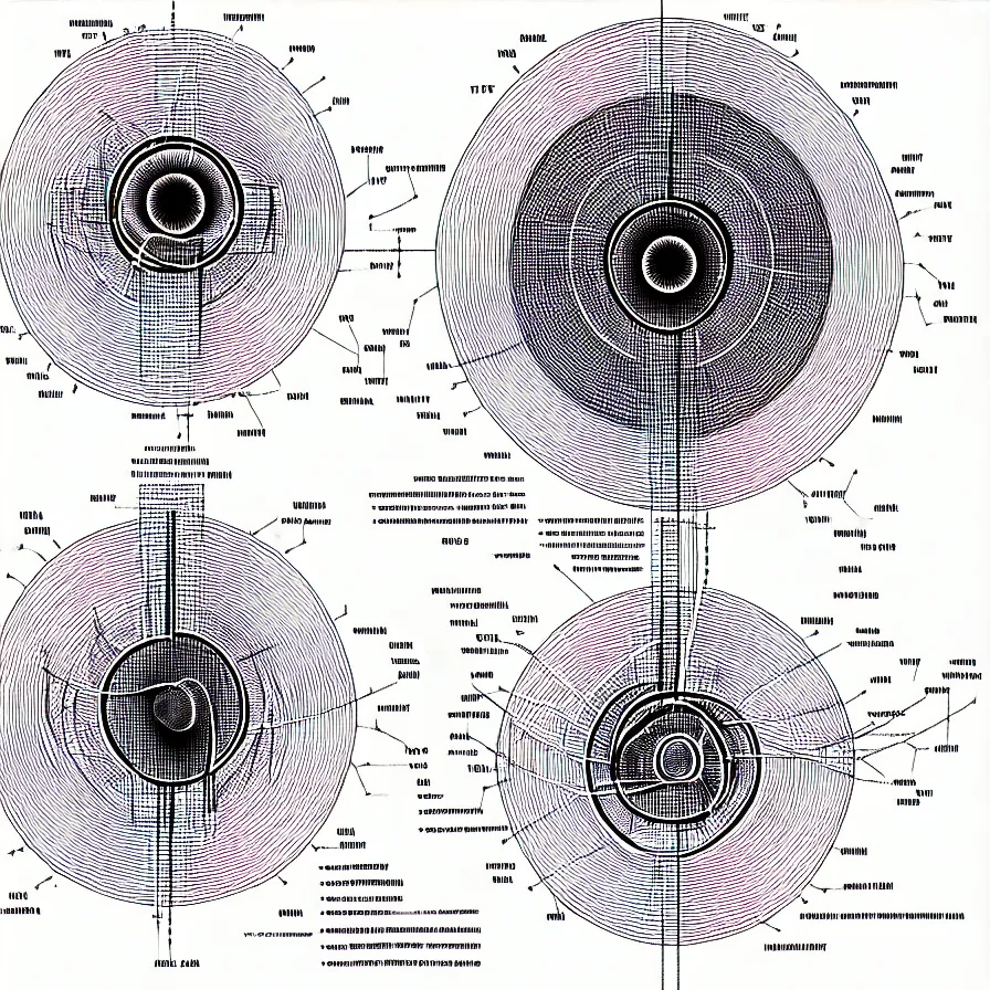 Image similar to “schema of the inner workings of an atom and electron”