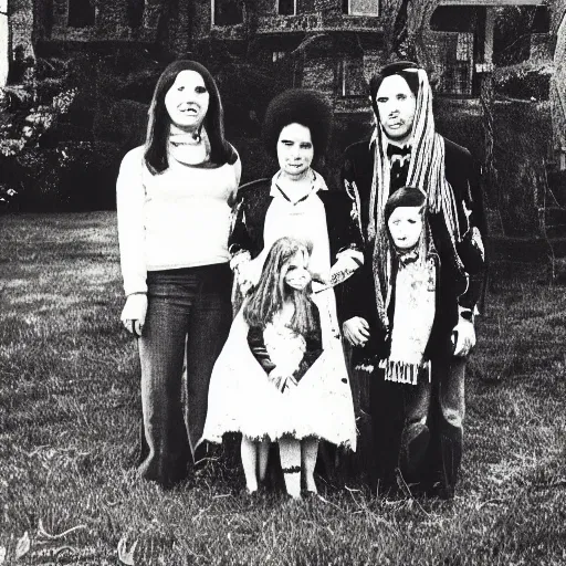 Image similar to haunted awkward 1 9 7 0 s family photo