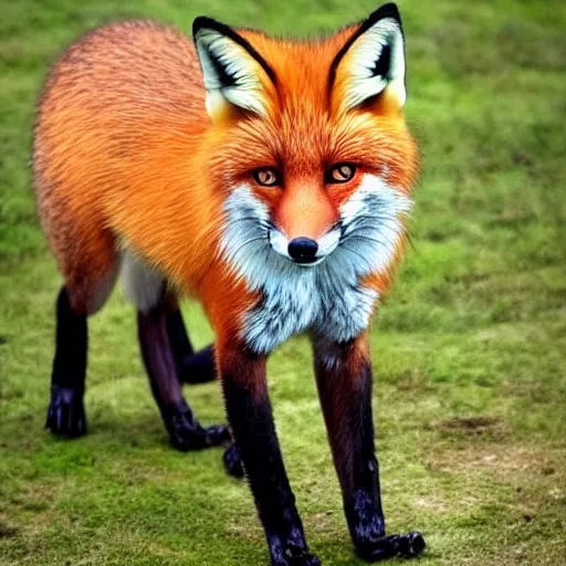 Image similar to bipedal fox