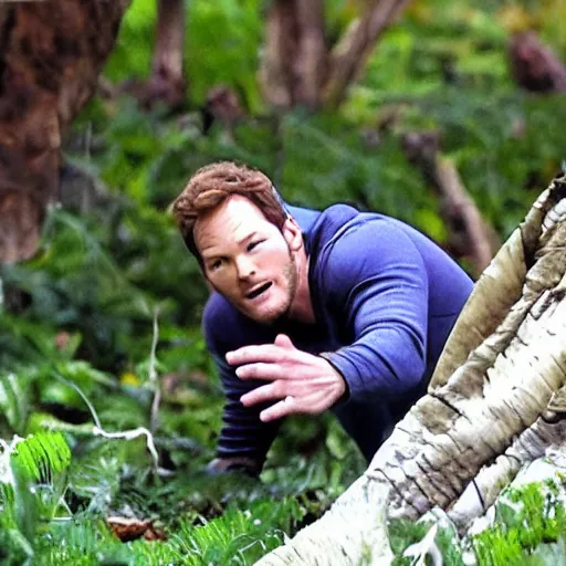 Image similar to chris pratt falling on a flumph