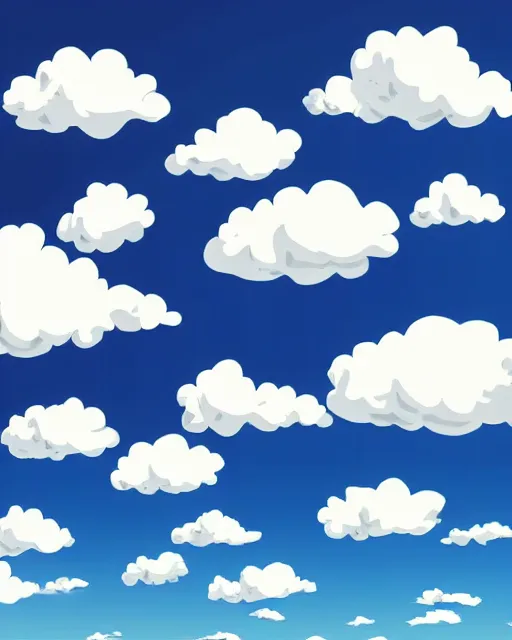 Image similar to perspective cloudy sky vector illustration in anime style