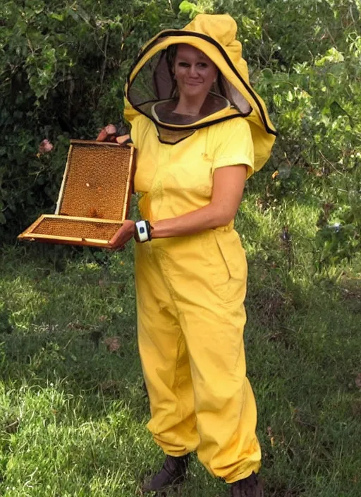 Image similar to beautiful woman beekeeper