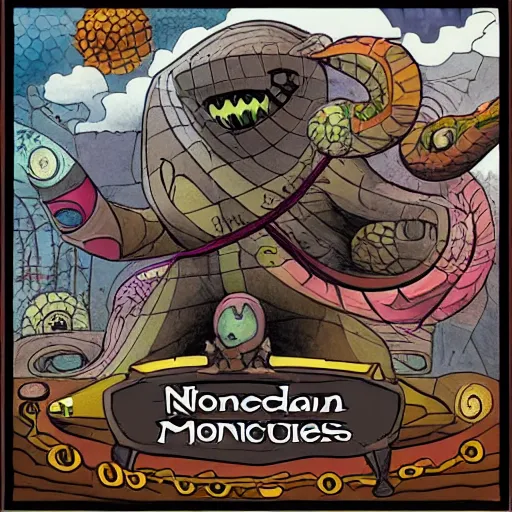 Prompt: Noneuclidean monsters