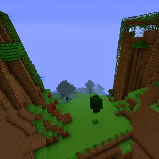 Prompt: Screenshot from minecraft