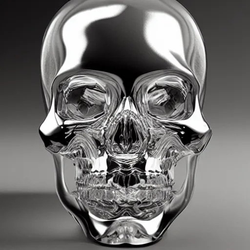 Image similar to crystal human head