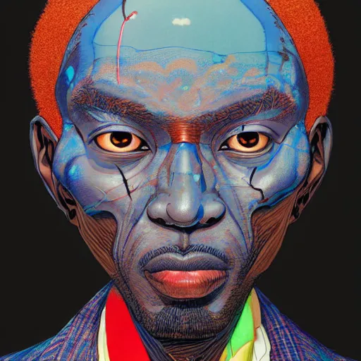 Prompt: 6 0 year old male citizen portrait soft light painted by james jean and katsuhiro otomo and erik jones, inspired by mozambican anime, smooth face feature, intricate oil painting, high detail illustration, sharp high detail, manga and anime 1 9 9 9