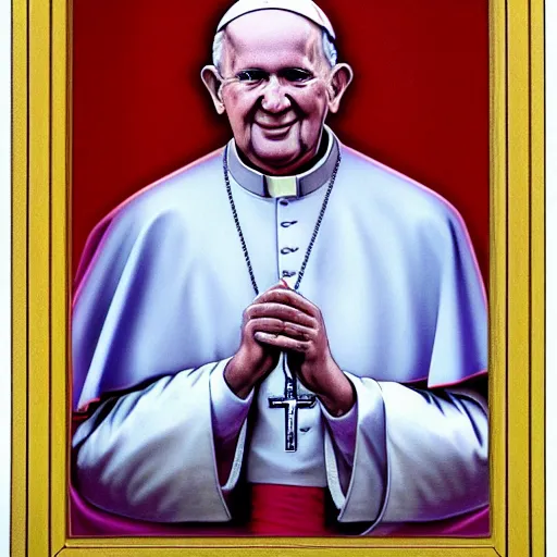 Prompt: pope John Paul II art by Glenn Fabry