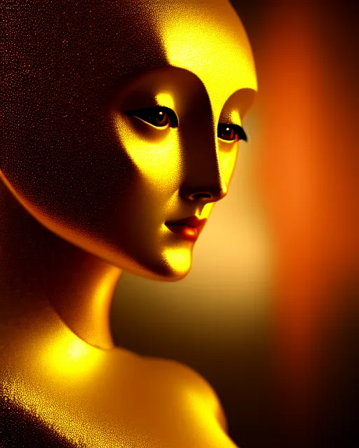 Image similar to dreamy young beautiful female artificial intelligence, metropolis, cinematic, rim light, bokeh, photo - realistic, elegant, high detail, 8 k, masterpiece, photo taken in 1 9 3 0