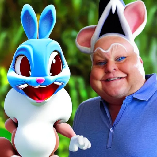 Image similar to big chungus bugs bunny in real life