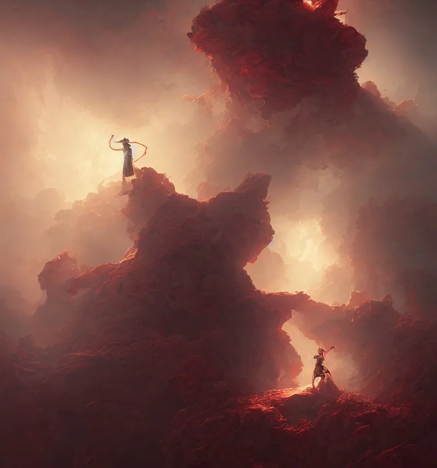 Image similar to person made of blood, incredible lighting, strong rim light, highly detailed, god rays, digital painting, HDRI, by Alvaro Castagnet, Peter Mohrbacher and Dan Mumford, vivid colors, high contrast, 8k resolution, intricate, photorealistic, smooth