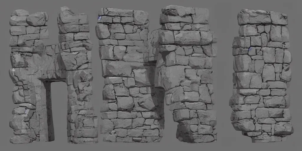 Image similar to jericho gates | drop 2 by one pixel brush on artstation