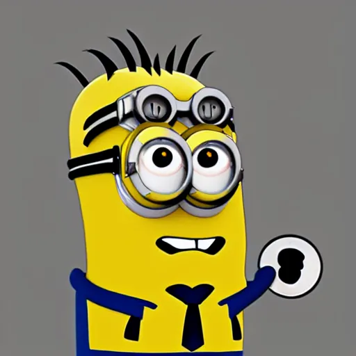 Prompt: The Minion King Bob as a fall guys character