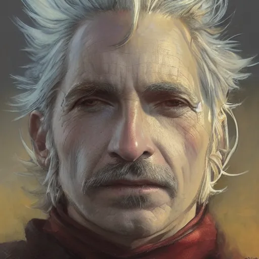 Prompt: howl from howl's moving castle as a realistic fantasy d & d character, closeup portrait art by donato giancola and greg rutkowski, realistic face, digital art, trending on artstation, symmetry!!