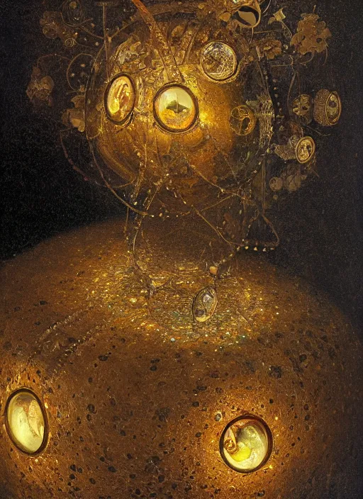 Image similar to worlds most expensive opale stone bright and shining with amber lights, modern fine art, fractal, intricate, elegant, highly detailed,, by jheronimus bosch and greg rutkowski,