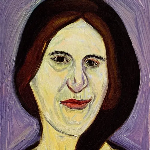 Prompt: Portrait of a Jewish woman by Brenda Zlamany