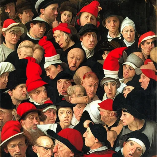 Prompt: where's wally? by caravaggio and martin handford