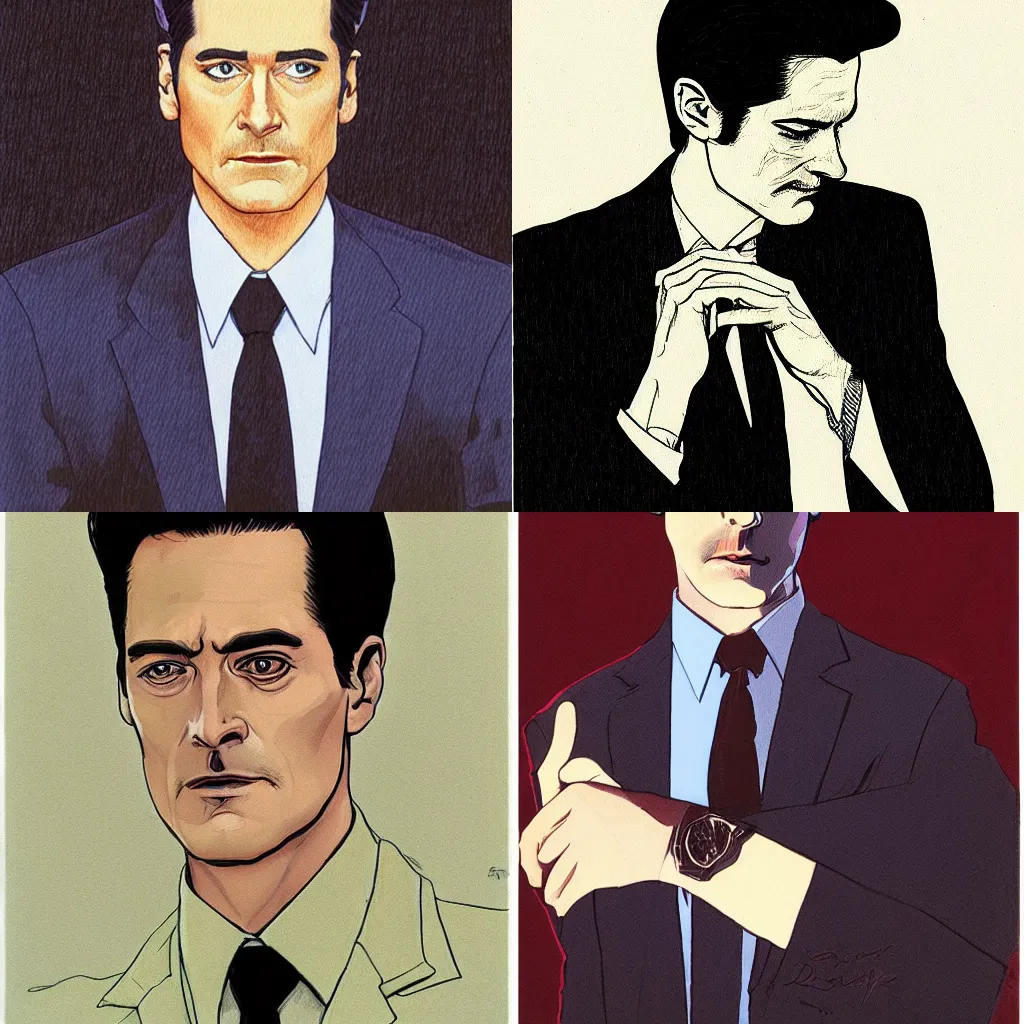 Portrait Of Dale Cooper Kyle Maclachlan From Twin Stable Diffusion Openart