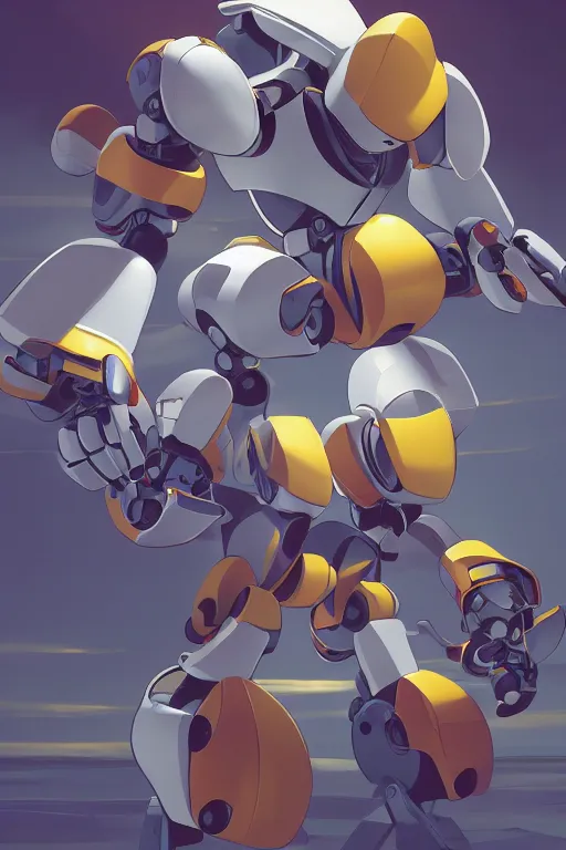 Image similar to metabots medabots medarotto medarot robot minimalist comics, behance hd by jesper ejsing, by rhads, makoto shinkai and lois van baarle, ilya kuvshinov, rossdraws global illumination ray tracing hdr radiating a glowing aura