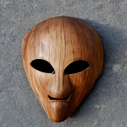 Image similar to alien wooden mask