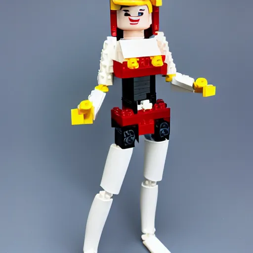 Image similar to amouranth as a lego figure, 4k, high detail, high-resolution photograph, professional photography, ultra-detail, lego