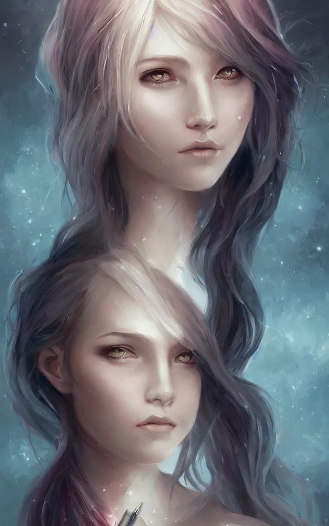 Image similar to girl, art by charlie bowater