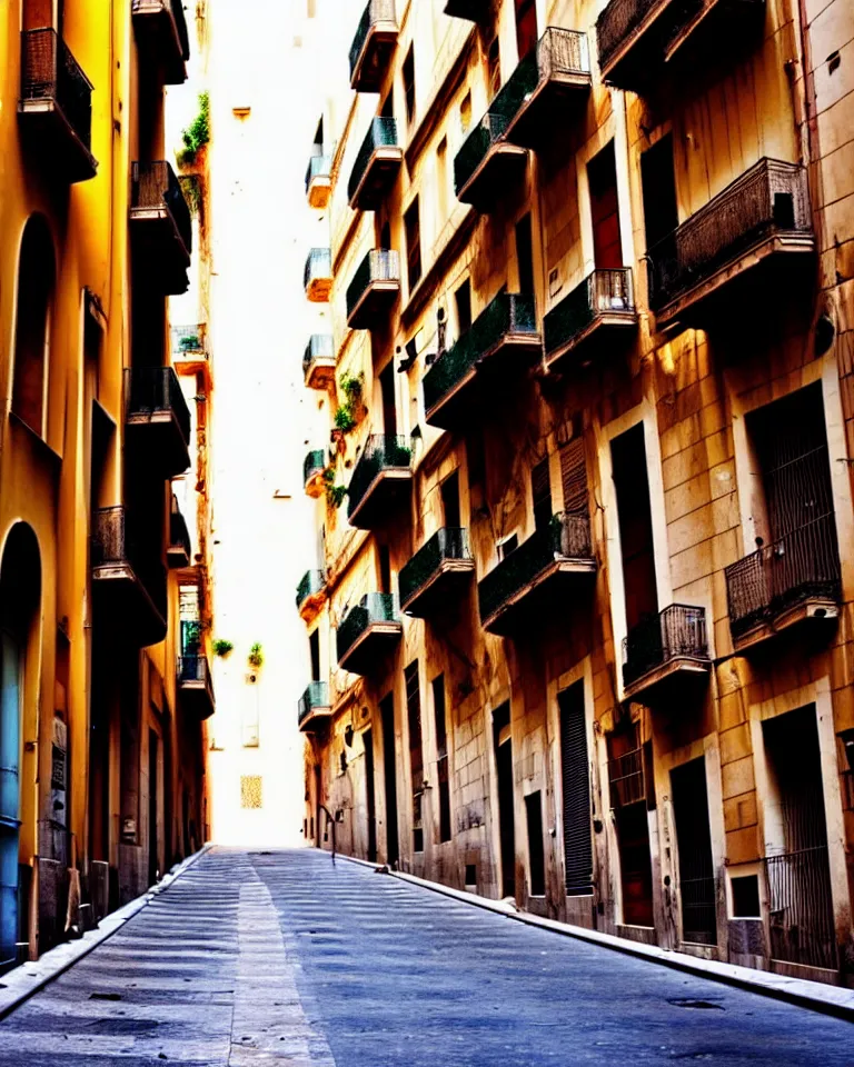 Image similar to abandoned streets of Barcelona