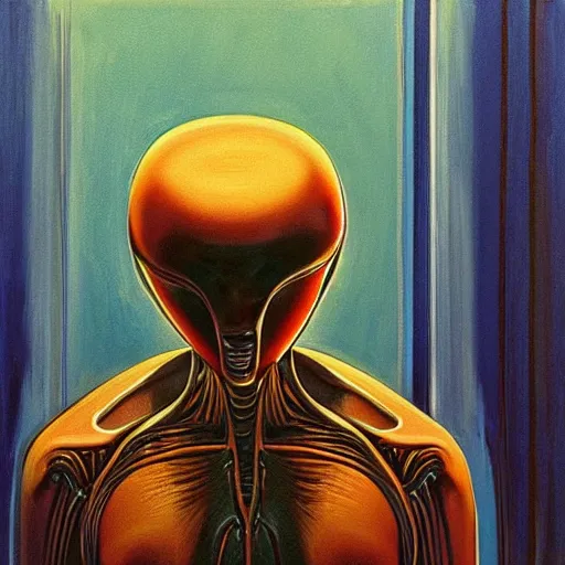 Image similar to alien by wayne thiebaud