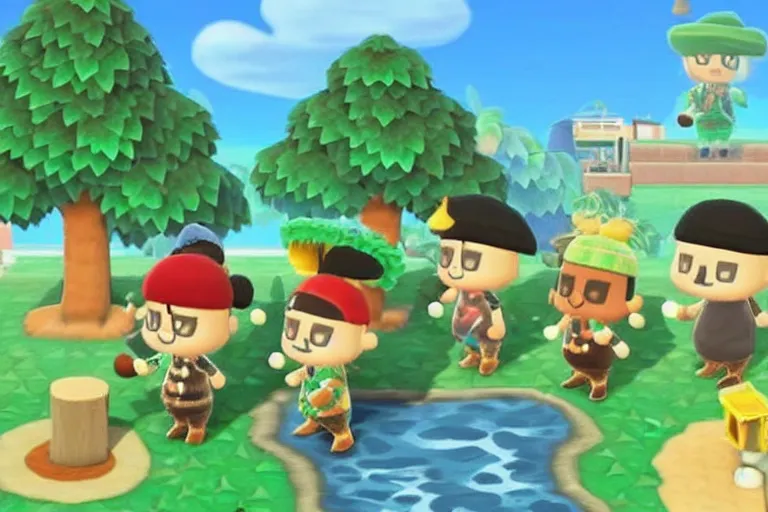 Image similar to Osama Bin Laden in Animal Crossing