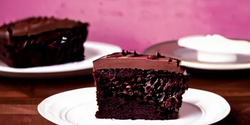 Prompt: photo of moist chocolate cake, advertising photo, studio lighting, 4K