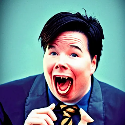 Prompt: Michael mcintyre as a psycho killer