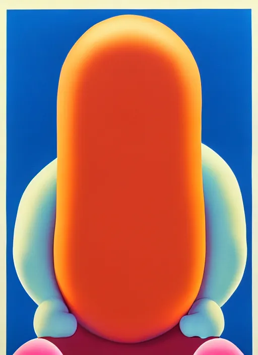 Image similar to inflated men by shusei nagaoka, kaws, david rudnick, airbrush on canvas, pastell colours, cell shaded, 8 k,