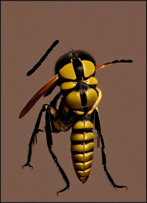 Prompt: wasp person body horror