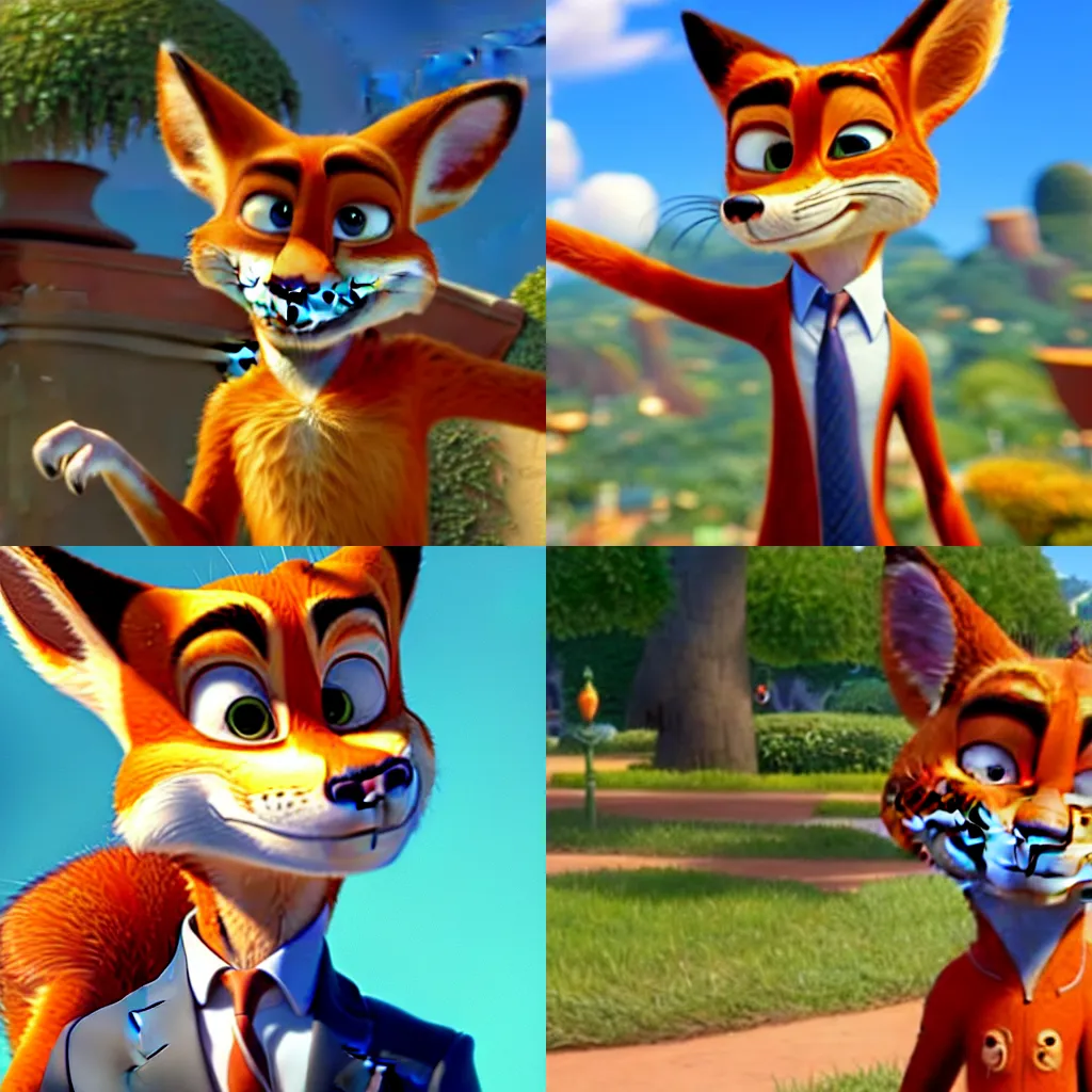 Image similar to Nick Wilde from Zootopia