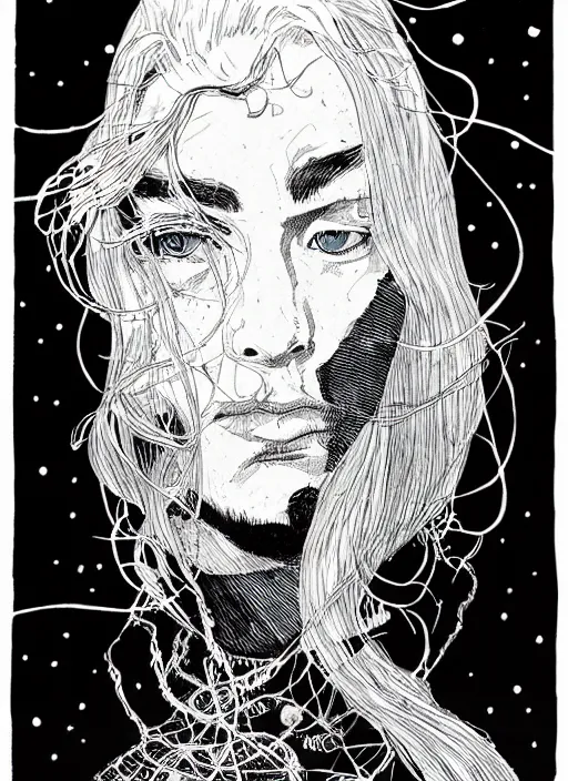 Image similar to thor by kaethe butcher and moebius, details