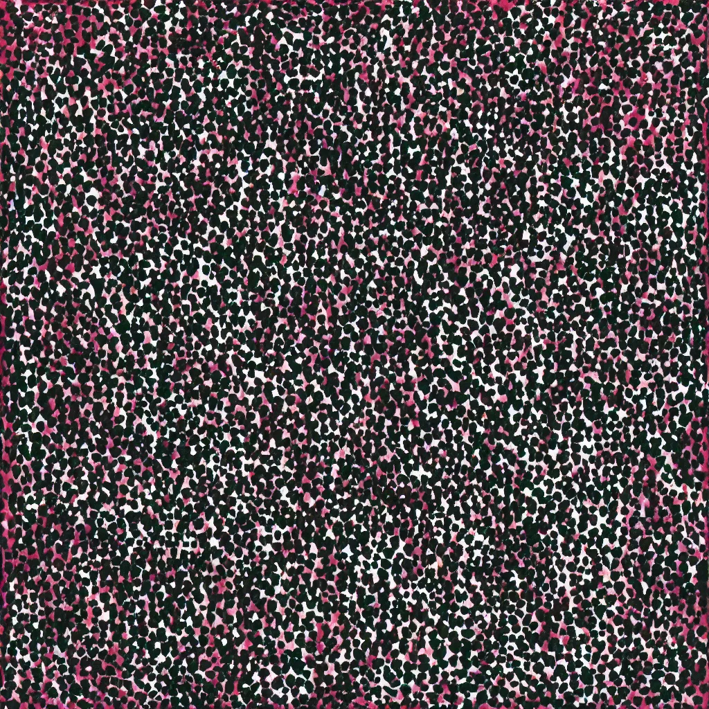 Image similar to camo made of hearts and smiling, abstract, francis bacon artwork, cryptic, dots, spots, stipple, lines, splotch, color tearing, pitch bending, faceless people, dark, ominous, eerie, hearts, minimal, points, technical, old painting, neon colors, folds