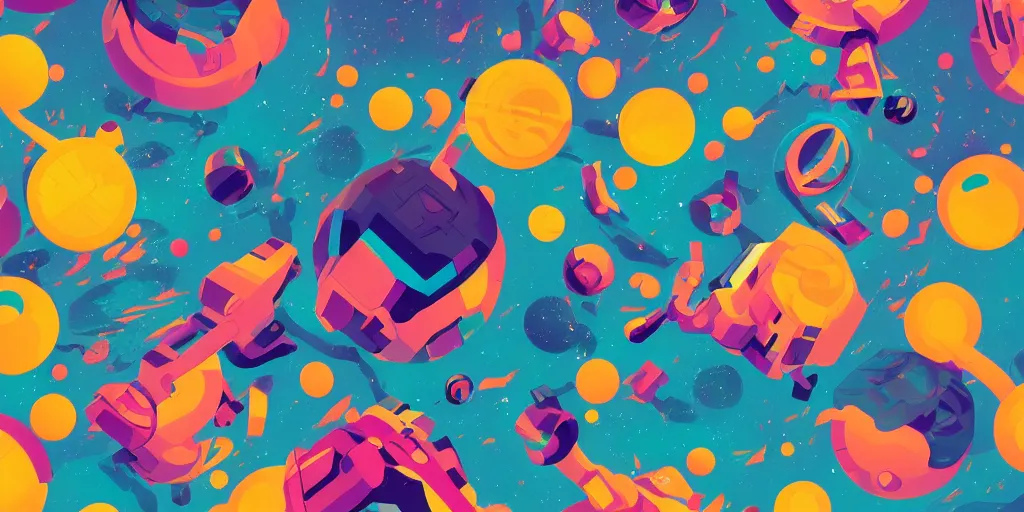 Prompt: hyper detailed multicolored cosmos, tom whalen, james gilleard, liam brazier, tristan eaton, atey ghailan