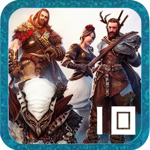 Image similar to divinity original sin 2, div os 2, div 2, group chat icon