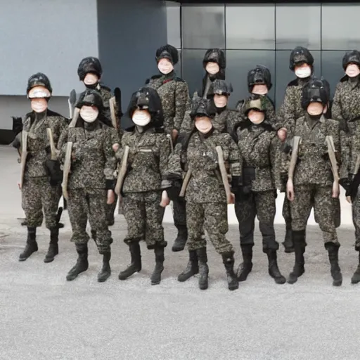 Image similar to female south korean counterterrorist unit 7 0 7 th special mission group, tactical c 1 3. 0