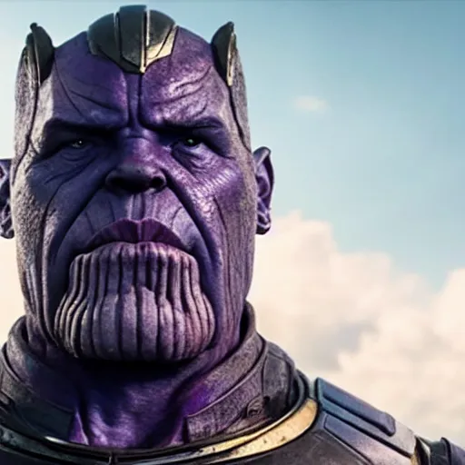 Prompt: film still of thanos in isle of dogs