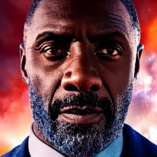 Prompt: doctor who played by Idris Elba, cinematic photo