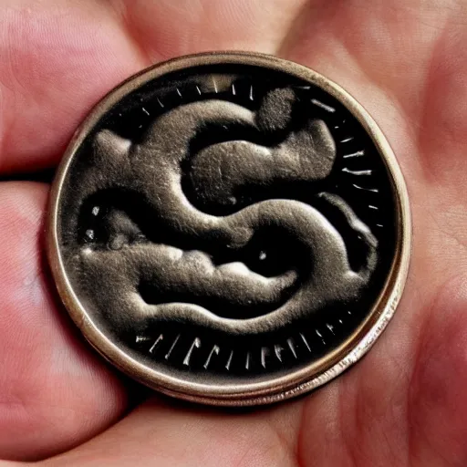 Prompt: A mystery lucid dreaming coin that you can only find inside a lucid dream at the worst lucid nightmare possible, it grants unlimited wake initiated lucid dreams at will.