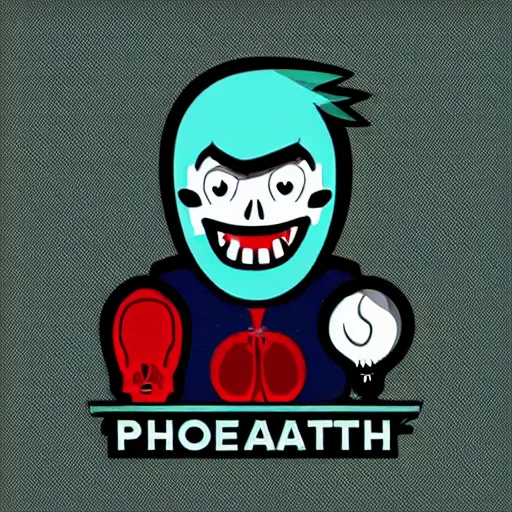 Image similar to a crazy psychopath, digital art, iconic icon, 2 d vector logo, cartoon, t - shirt design