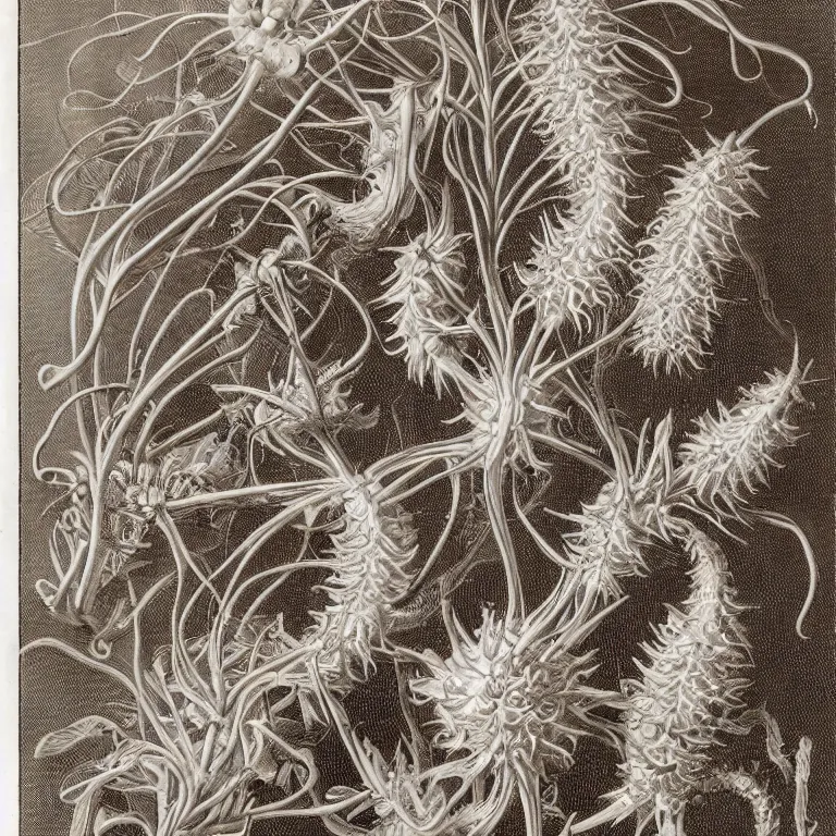 Image similar to complex plant seed, ernst haeckel, exquisite lighting, clear focus, very coherent, very detailed