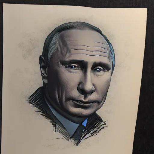 Prompt: portrait of vladimir putin who became an ugly lovecraftian monstrous degenerate abomination, photo - realistic, color image, 2 k, highly detailed, horror