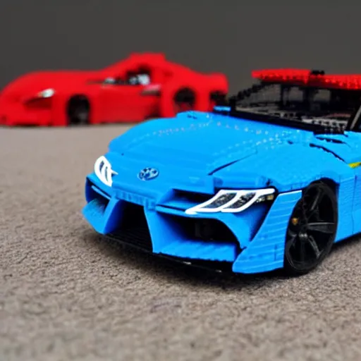 Image similar to toyota supra mk 4 lego set