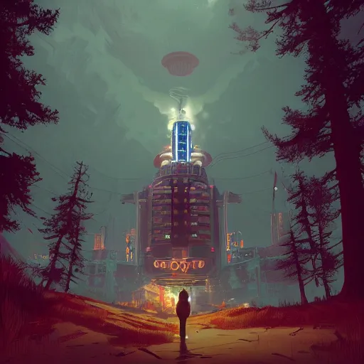 Prompt: bioshock, style of simon stalenhag