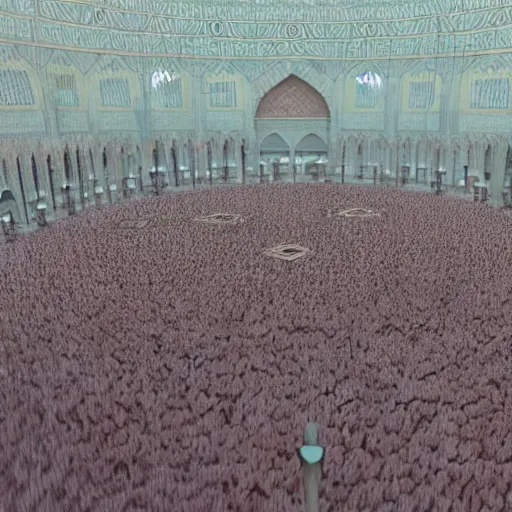 Prompt: muslim praying in the day of judgement 4 k quality super realistic