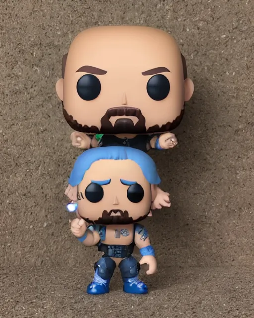 Prompt: A Stone Cold Steve Austin Funko Pop. Photographic, photography