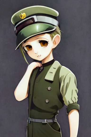 Image similar to beautiful little boy in nazi male uniform. made in abyss art style, sharps focus, pose, cute detailed artwork, anatomically correct, ilya kuvshinov, reflection, perfect composition, aesthetic mobile wallpaper, digital art, detailed anime soft face, symmetrical face, western comic, illustration, realistic, smooth, lois van baarle, soft details